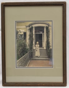 Wallace Nutting print titled illegibly - overall framed size 17 1/4"x13 1/2"