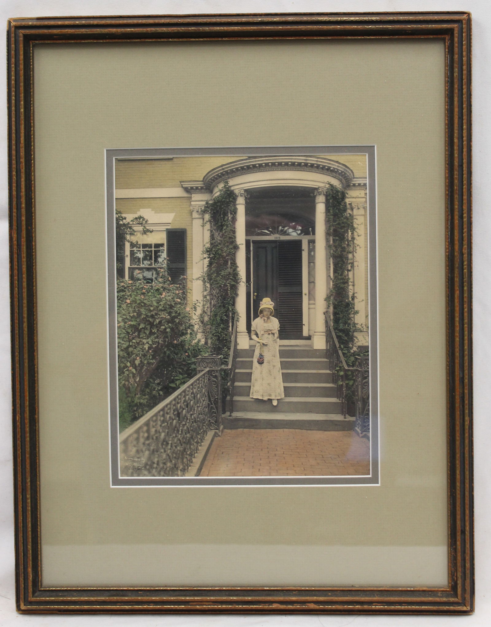 Wallace Nutting print titled illegibly - overall framed size 17 1/4"x13 1/2" (1 of 3)