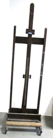 Large wooden artist's easel