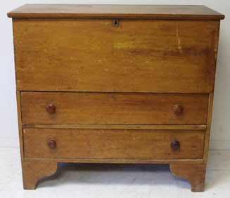 Antique 2 drawer blanket chest - 41" tall x 43 1/2" wide x 19" deep