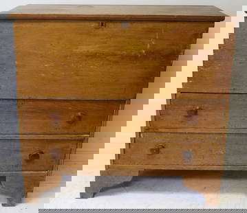 Antique 2 drawer blanket chest - 41" tall x 43 1/2" wide x 19" deep: Antique 2 drawer blanket chest - 41" tall x 43 1/2" wide x 19" deep