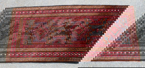 Oriental area/corridor rug - 3'10"x8'2"