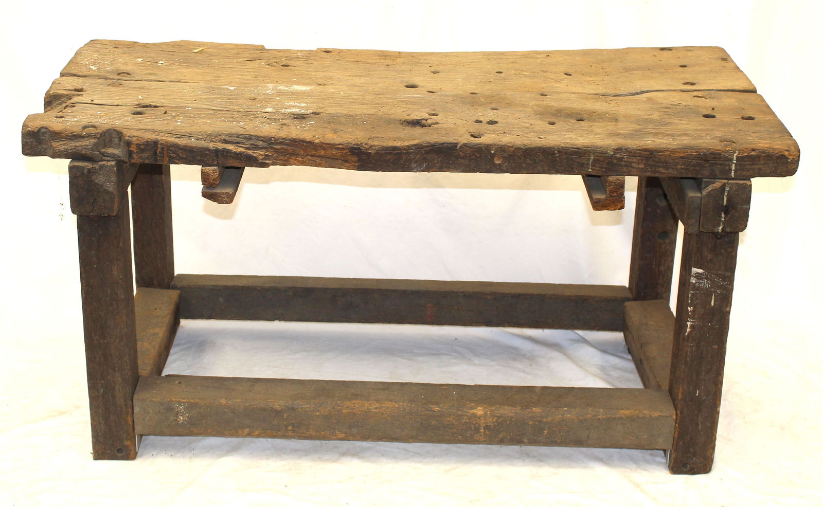 Antique very primitive work bench - 24" tall x 48" wide x 24"deep (1 of 6)