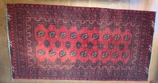 Oriental area rug/runner - 3'5"x6'8"