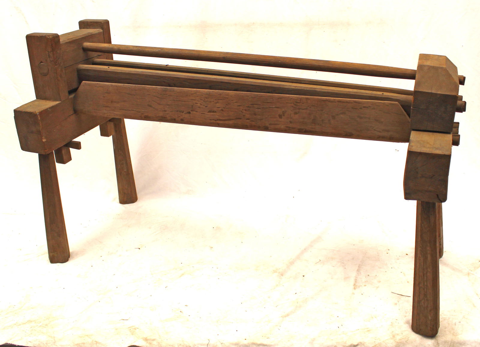 Antique flax break - 32 1/2" tall x 52" long x 21 1/2" deep (1 of 6)