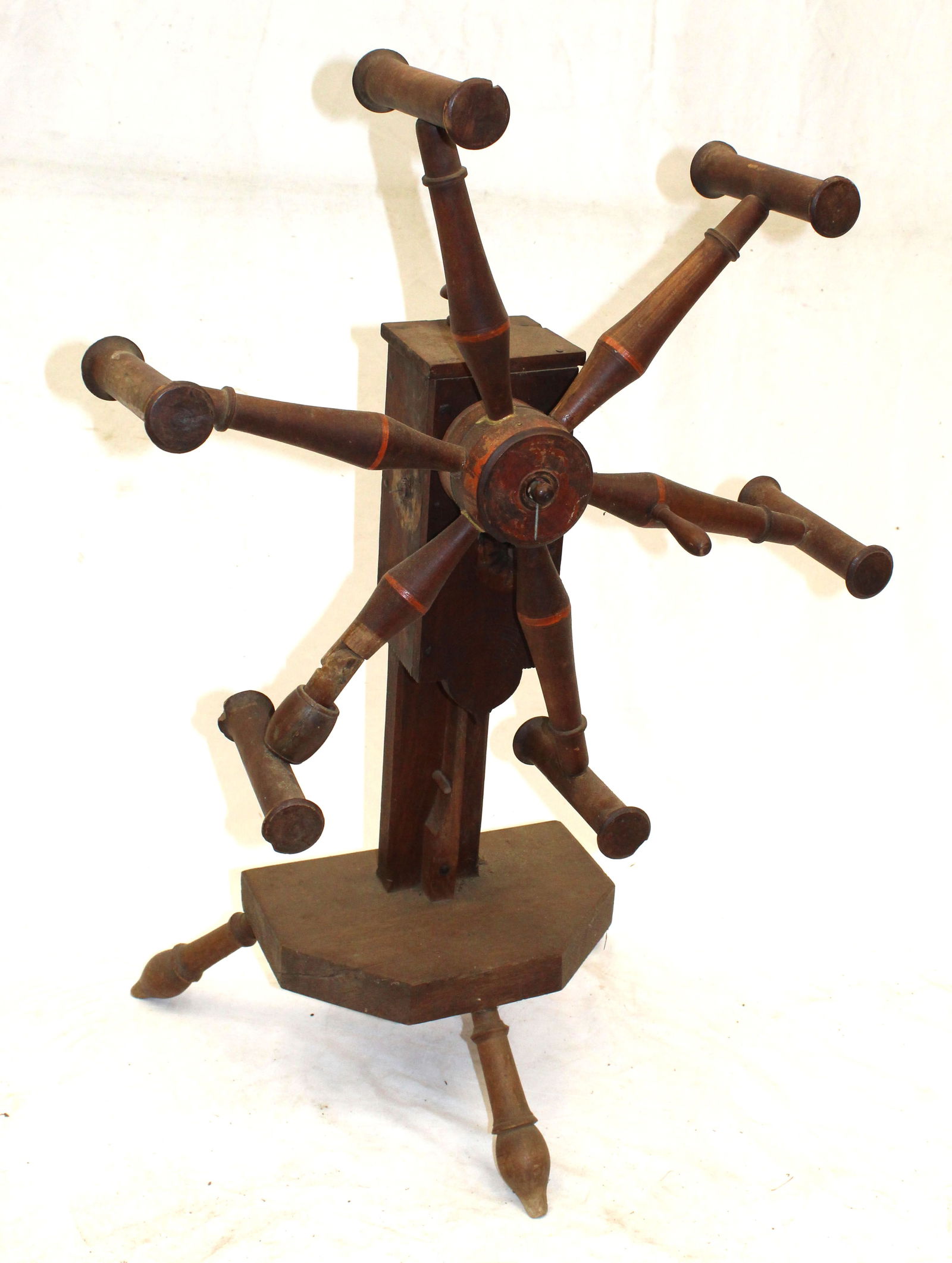 Antique yarn winder - 36" tall x 21 1/2" wide (1 of 4)