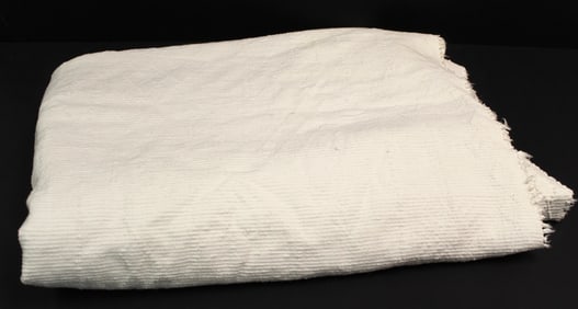 Antique candlewick bedspread dated 1816 with woman's name & inscribed to cover the man I love