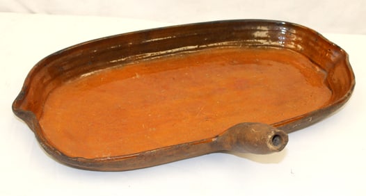 Redware grease catcher