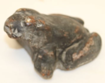 Redware frog - 3"x5"