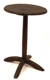 Early X based candlestand - 25" tall x 15 1/4" diam