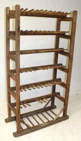 Primitive wooden shoe rack - 54" tall x 27"x13"