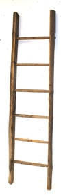 Antique primitive wooden ladder - 84" tall x 23" wide