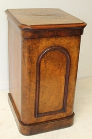 Biedermeier square stand w 1 door & shelf interior - 28" tall x 16"x17"