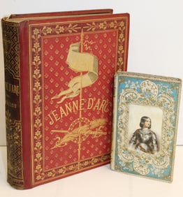 Lot of 2 antique books on the history of Jeanne d'Arc