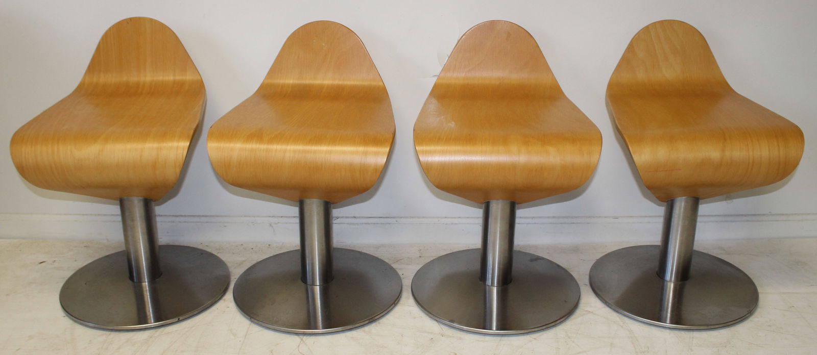 Set of 4 Mid Century Modern low surf stools - 24" tall (1 of 7)