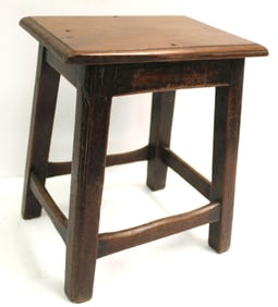 Antique style joint stool - 13" tall x 10 1/2"x7 1/2"