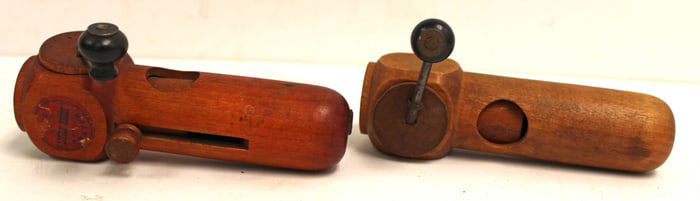 Lot of 2 antique nutmeg graters - 5 1/2"