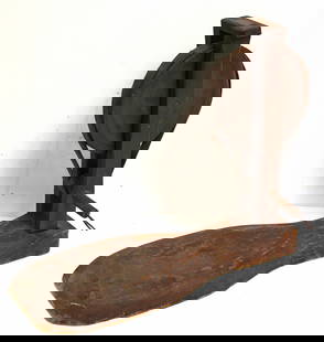 Antique wood & iron apple peeler/corer - 21 1/2"x18": Antique wood & iron apple peeler/corer - 21 1/2"x18"