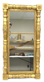 Antique Sheraton gilt/gold mirror - 33"x16"