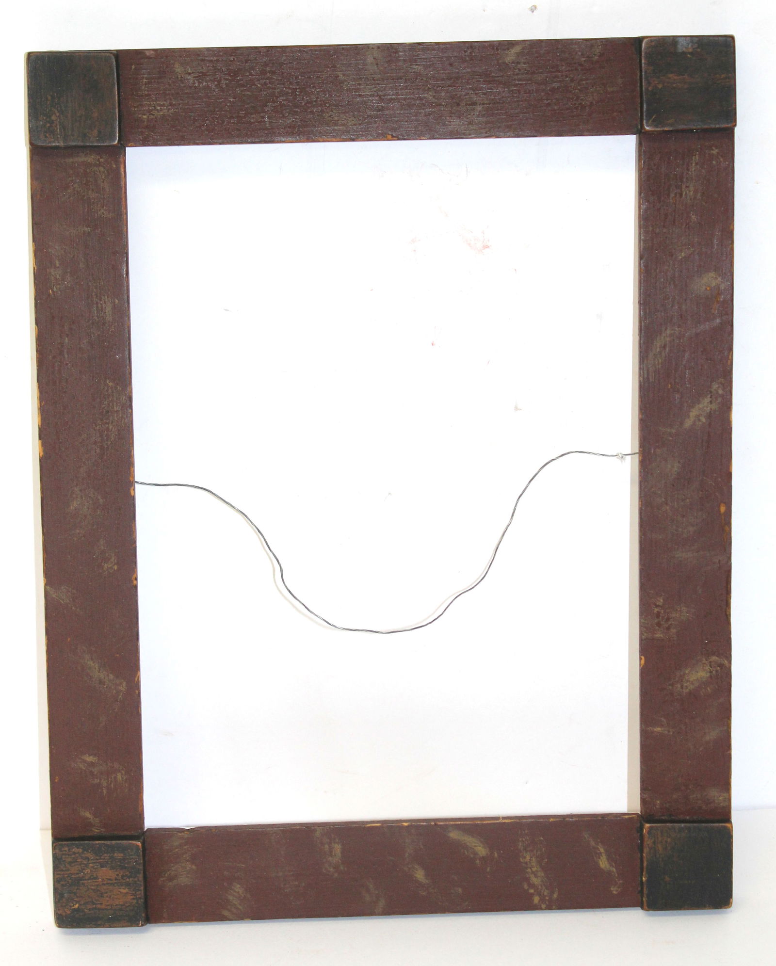 Folky grain painted wooden frame - 19"x14": Folky grain painted wooden frame - 19"x14"