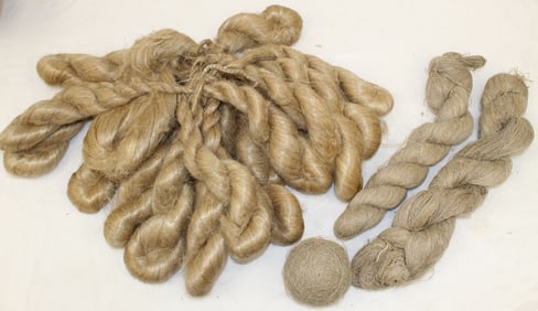 Lot of antique flax