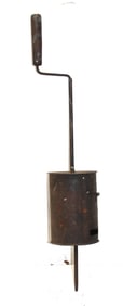 Antique tin spit roaster - 24"