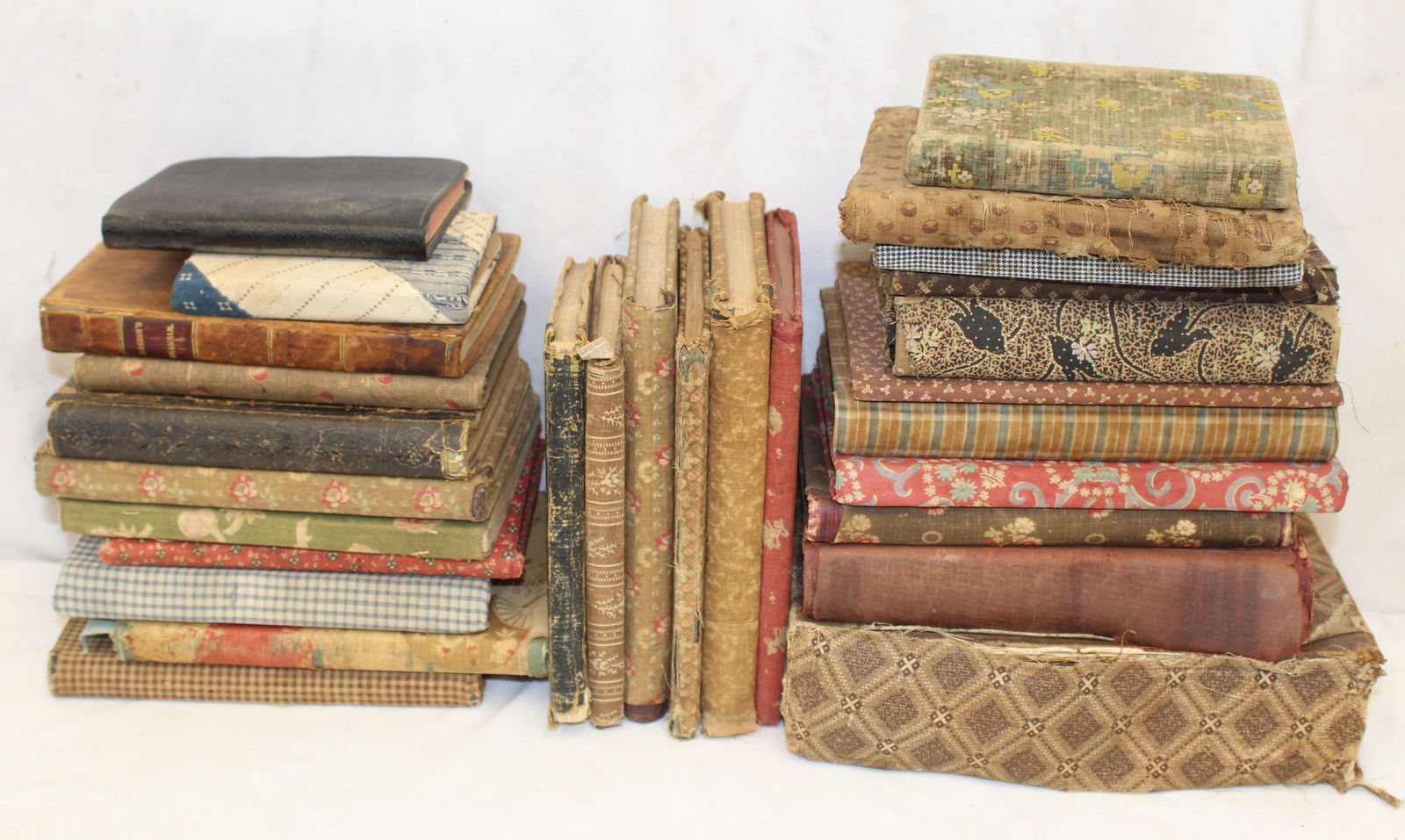 Large lot of fabric covered books for display (1 of 8)