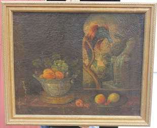 228 Florence Ramier Very Lg 24x48 O C Colorful Fre Apr 28 2009 Flying Pig Auctions In Nh