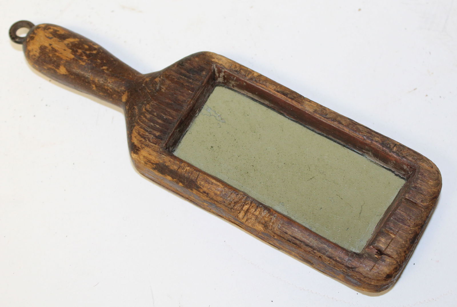 Antique small courting mirror - 6 3/4"x2" (1 of 3)