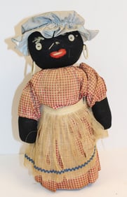 Antique Black jar doll - 14" tall