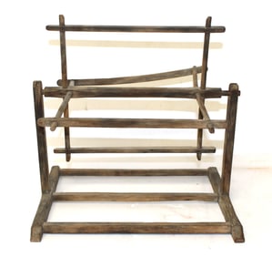 Miniature antique yarn winder - 11" tall x 11 1/2"x10 1/2"