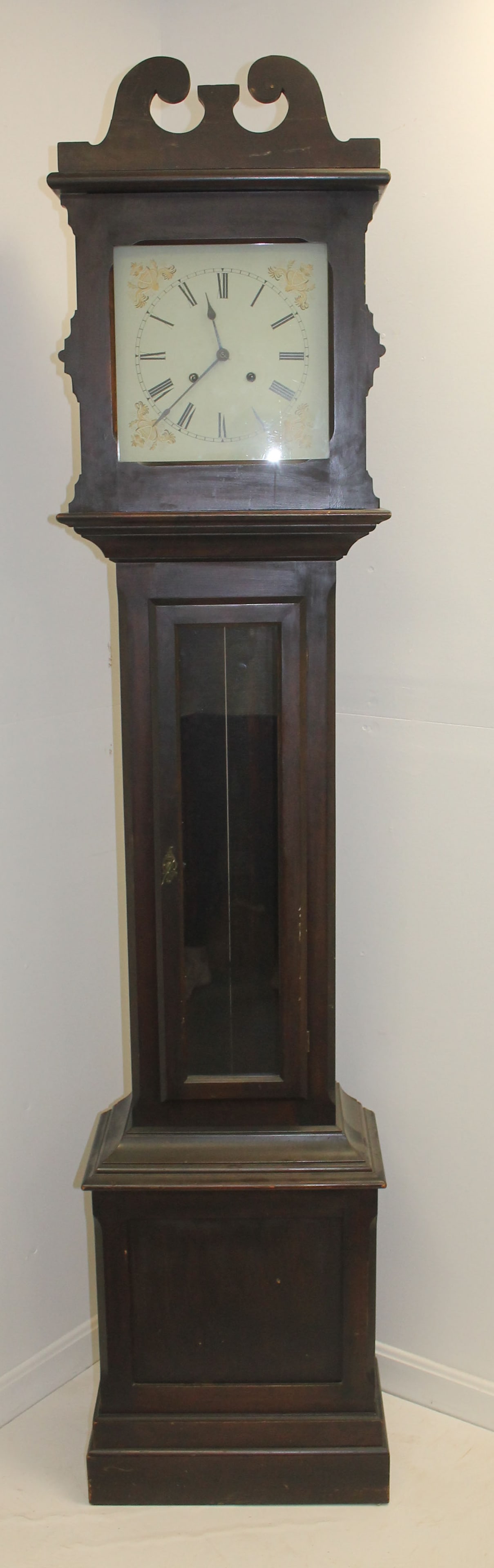 Grandfather clock w new face - 85" tall x 18" wide (1 of 4)