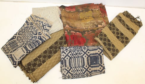 Lot of antique textile fragments