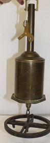Antique rotating clock spit - 15" tall