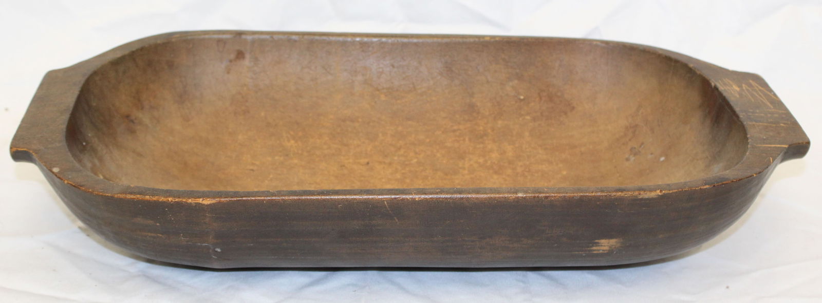 Antique wooden trencher - 3 1/2" tall x 19"x9 3/4" (1 of 3)