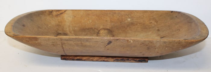 Antique wooden ftd trencher - 3 1/2" tall x 18 1/2"x10 1/4"