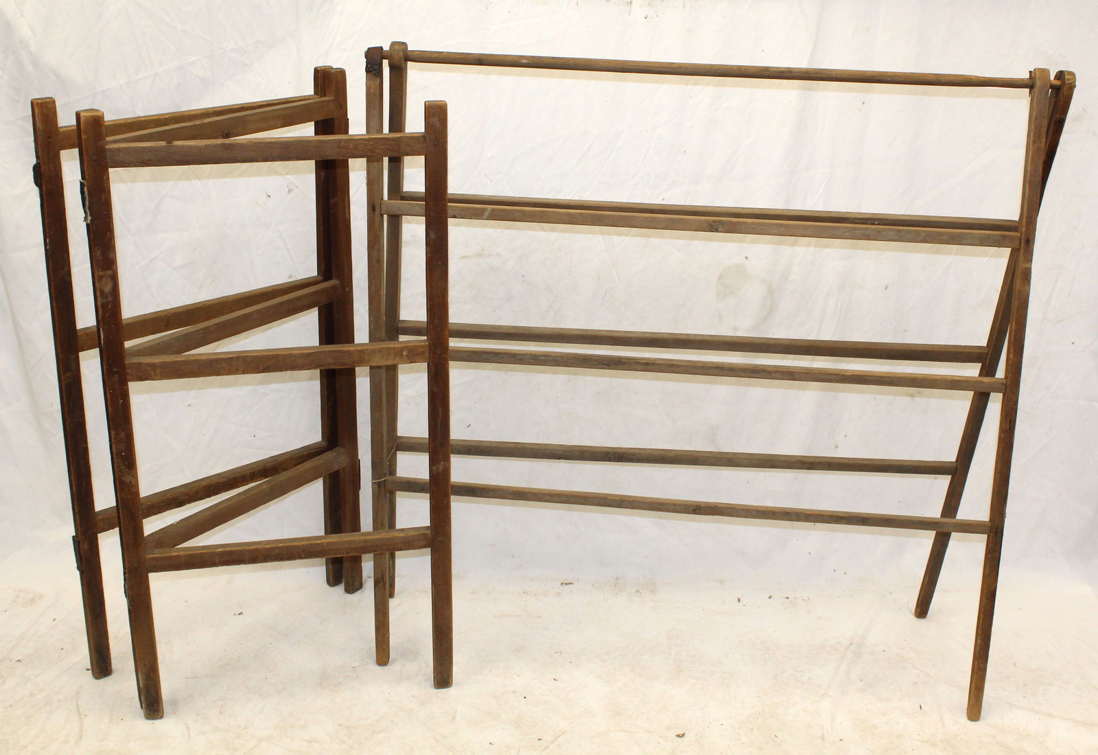 Lot of 2 folding quilt racks - 36"x66" (as found) & 46"x66" (1 of 6)