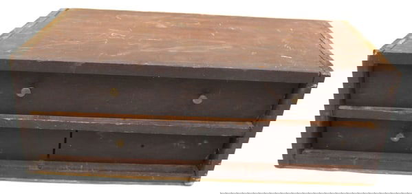 Antique 3 drawer tool chest