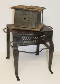 Antique footman & footwarmer