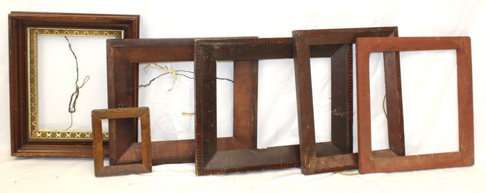 Large lot of wooden frames