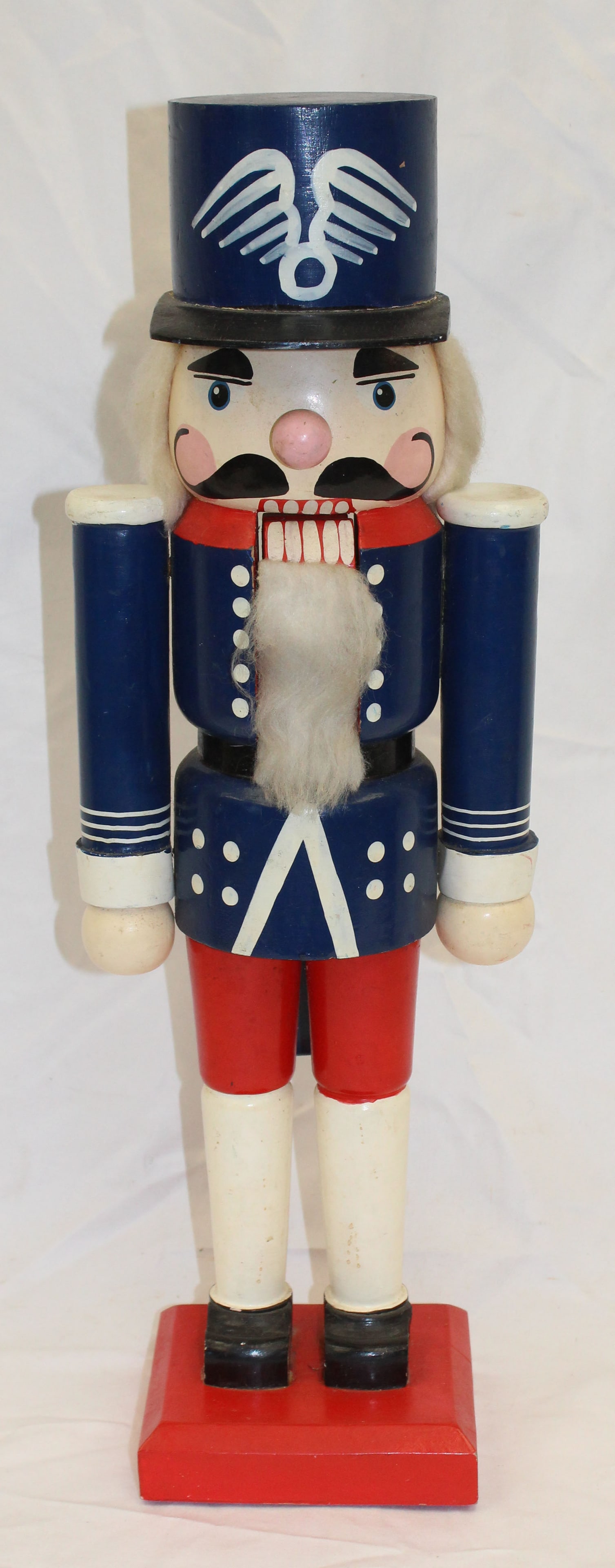 Large wooden painted toy soldier nutcracker - 19" tall
