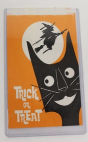 Vintage Halloween "Trick or Treat" paper candy bag - 6 1/2" x 4 1/2"
