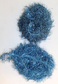 Lot of blue antique Christmas tinsel