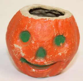 Small vintage/antique Jack-O-Lantern lantern/pail - 2 1/2" tall