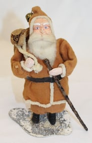 Antique Japanese Santa candy container - 6 1/2" tall