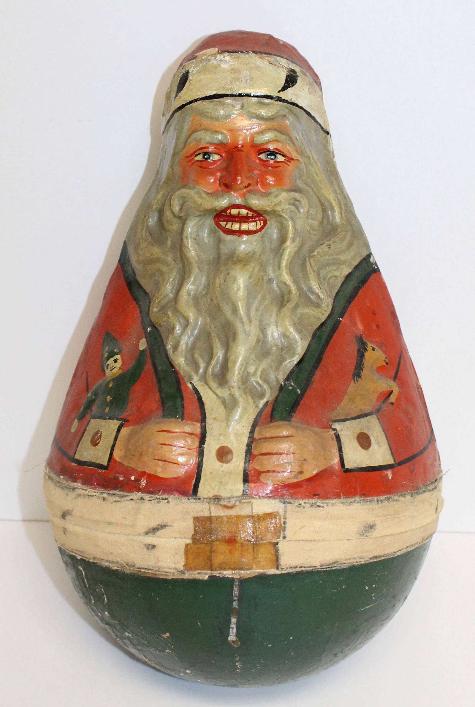 Large antique Schoenhut Roly Poly Santa - 13 1/2" tall (1 of 7)