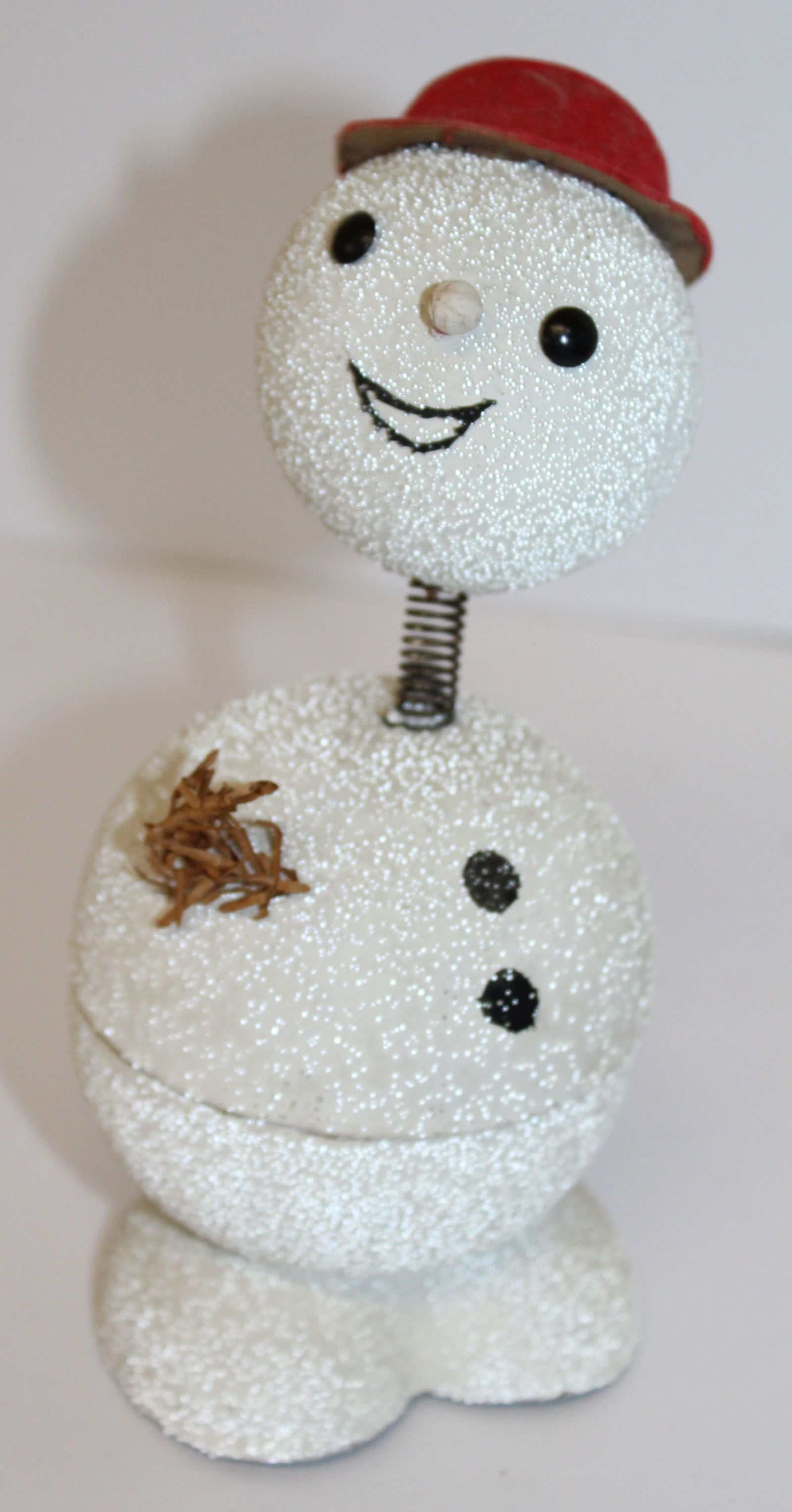 Vintage snowman candy container - 6" tall (1 of 6)