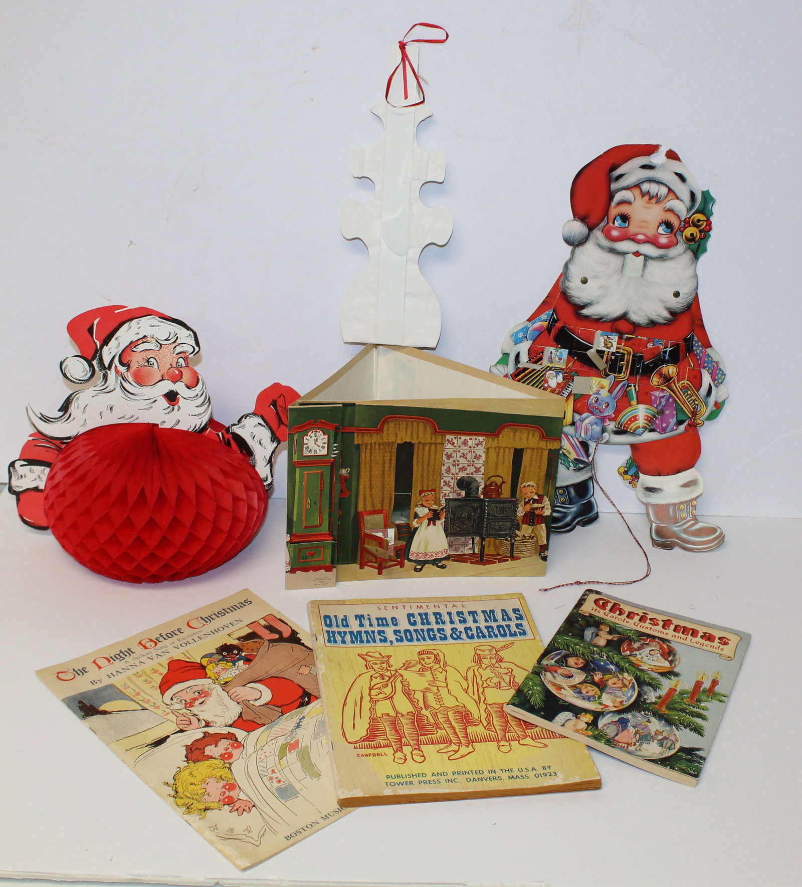 Vintage Christmas books & decorations: Vintage Christmas books & decorations