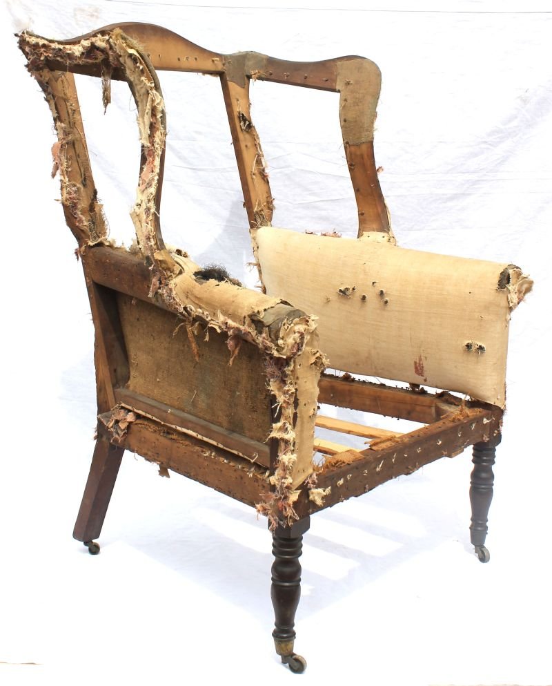 period Sheraton ca 1810-20 New England wing chair: period Sheraton ca 1810-20 New England wing chair