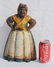large ca 1940 cast iron Aunt Jemima door stop in orig p - 2